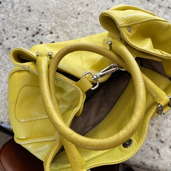 Yellow Joop bag! Like new! Only used once. Real leather - Picture 6 of 14